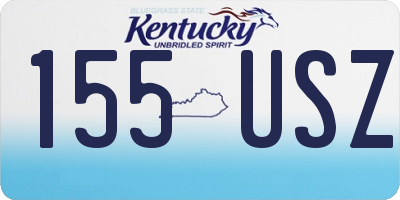 KY license plate 155USZ