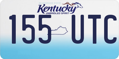 KY license plate 155UTC