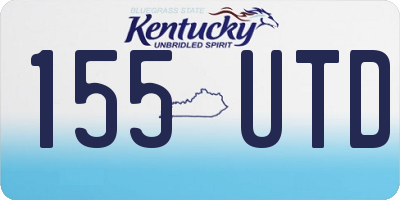 KY license plate 155UTD