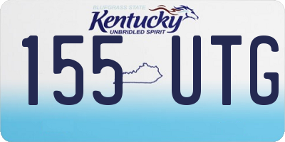 KY license plate 155UTG