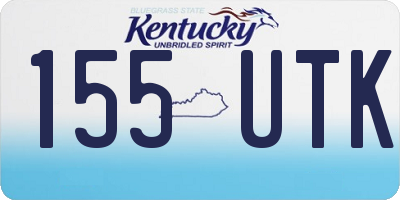 KY license plate 155UTK