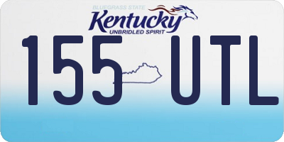 KY license plate 155UTL