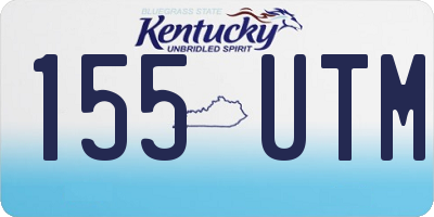 KY license plate 155UTM