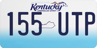 KY license plate 155UTP