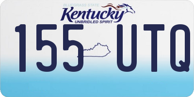 KY license plate 155UTQ