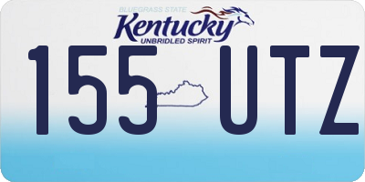 KY license plate 155UTZ
