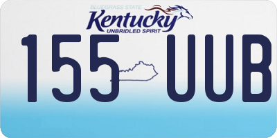 KY license plate 155UUB