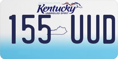 KY license plate 155UUD