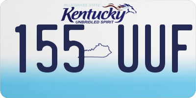 KY license plate 155UUF