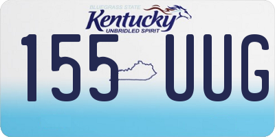 KY license plate 155UUG