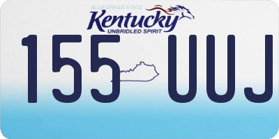 KY license plate 155UUJ