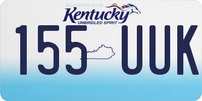KY license plate 155UUK