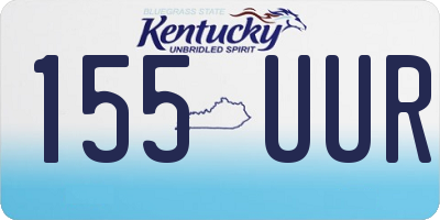 KY license plate 155UUR