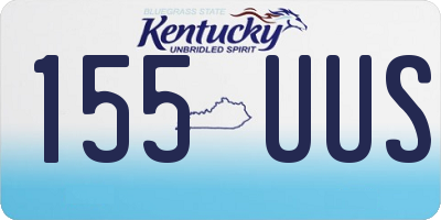 KY license plate 155UUS
