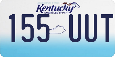KY license plate 155UUT