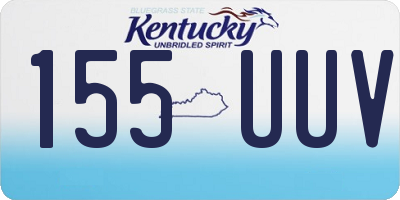 KY license plate 155UUV