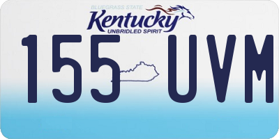 KY license plate 155UVM