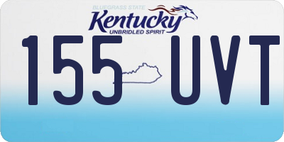 KY license plate 155UVT