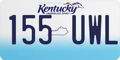KY license plate 155UWL