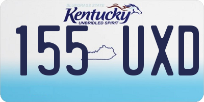 KY license plate 155UXD