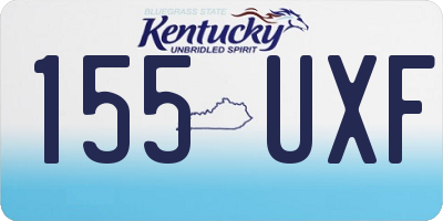 KY license plate 155UXF