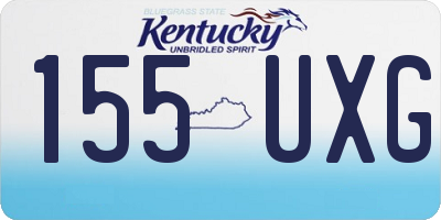 KY license plate 155UXG