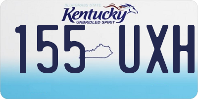 KY license plate 155UXH