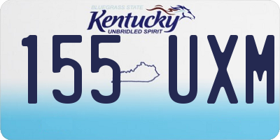 KY license plate 155UXM