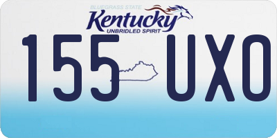 KY license plate 155UXO