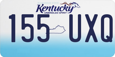 KY license plate 155UXQ