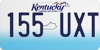 KY license plate 155UXT