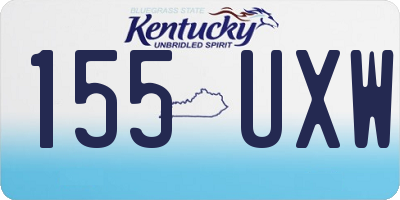 KY license plate 155UXW
