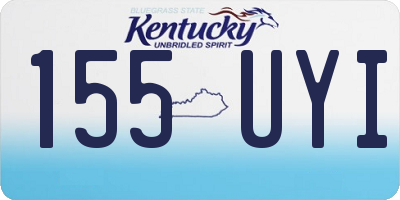 KY license plate 155UYI