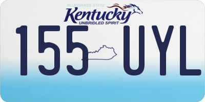 KY license plate 155UYL