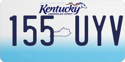 KY license plate 155UYV