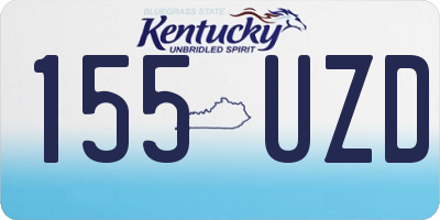 KY license plate 155UZD