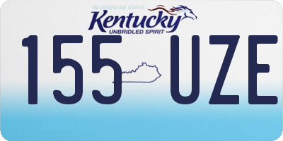 KY license plate 155UZE