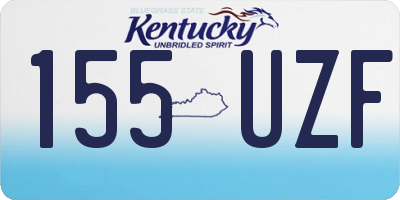 KY license plate 155UZF