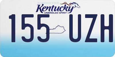KY license plate 155UZH