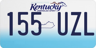 KY license plate 155UZL