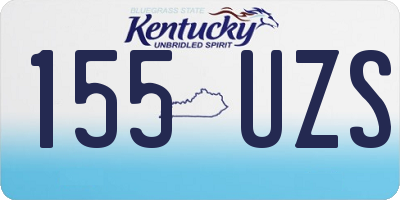 KY license plate 155UZS