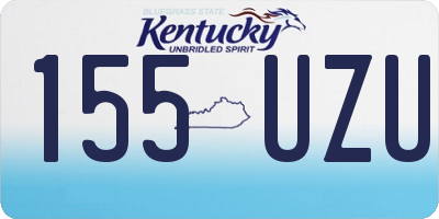 KY license plate 155UZU
