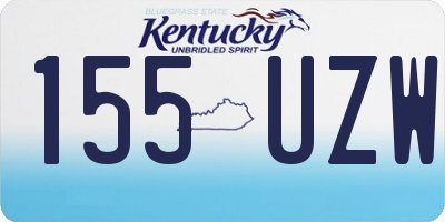 KY license plate 155UZW