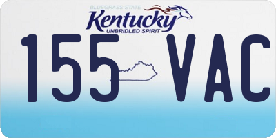 KY license plate 155VAC