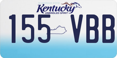 KY license plate 155VBB