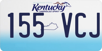KY license plate 155VCJ