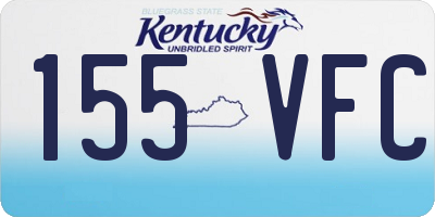KY license plate 155VFC