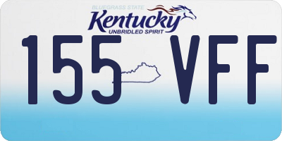 KY license plate 155VFF