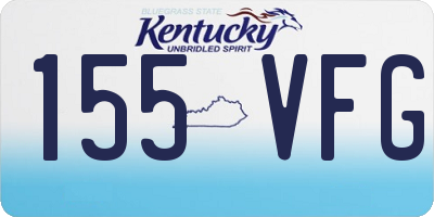 KY license plate 155VFG