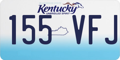 KY license plate 155VFJ